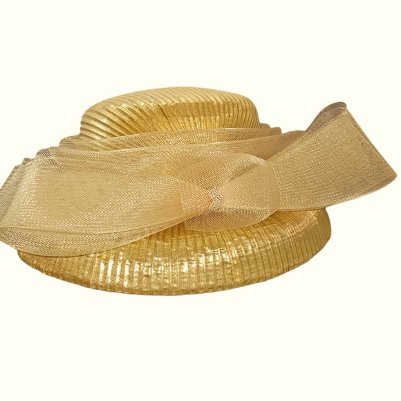 Vintage Elegant Gold Women's Hat - Picture 4 of 6